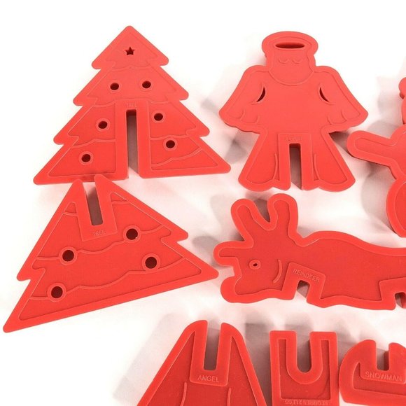 Jobar's Standing 3D Christmas Cookie Cutter Set 6 Designs New in Box Star Angel - Picture 6 of 11